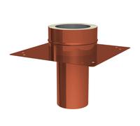 Ø 225 mm Jeremias DW FU Plaque de base pour l'élévation de la cheminée Cuivre