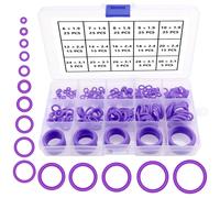 225 Pieces 15 Sizes Purple O-Ring Assortment Kit Metric Silicone O-Rings For Faucet,Vehicle,Air Conditioning,Appliances,Bearing,Pump