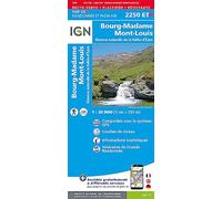 Carte de randonnée IGN TOP 25 n° 2250 ETR (résistante) - Bourg Madame, Mont Louis & Col de la Perche (Pyrénées)