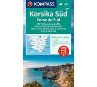 KOMPASS Carte 2251 Korsika Sud - Corse du Sud – Échelle 1:50 000 – Collectif