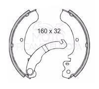 225120220 RMS Mâchoires de Frein Arrière piaggio ape 50CC