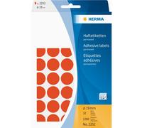 [2252] HERMA Etiquettes multi-usage, diamètre: 19 mm, rouge Pack de 1280