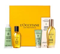 225ml L'Occitane Amande Sublime Coffret cadeau (huile 100 ml + huile de douche 75 ml + crème pour les mains 30 ml + concentré 20 ml)