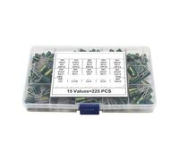 225pcs/Box High Frequency Low Aluminum Electrolytic Capacitor Kit 15Values 16V-50V 1uF-470uF Capacitance DIP Assorted Set NWPNLXEA
