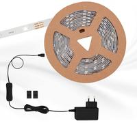 2260-090p 3m,Bande Lumineuse Autocollante,10 W,90x,Led Strip Interrupteur,Driver,Incl. Câble De 1,8m,Durée De Vie 50.000 Heures,Plastique,Blanc,300 X 80 X 0.5 Cm
