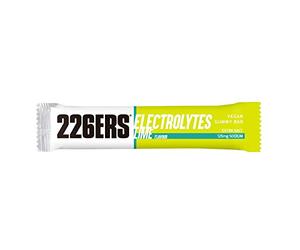 226ERS Vegan Gummy Bars | Barre Energétique Végétalien avec Électrolytes, Citron Vert - 1 unité