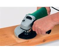 Papier abrasif pour plateau de ponçage avec bande auto-agrippante, non perforé Wolfcraft 2282100 Grain 40 (Ø) 115 mm 5 pc(s)