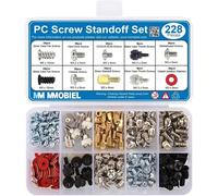 228pcs PC Screw Spacer Kit for Computer Case Hard Drive Motherboard Cooler Fan Graphics Cards