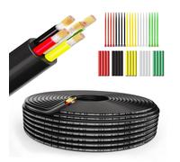 22AWG 5x0.3mm² Electric Wire 5 Core Stranded PVC Power Cable 5V/12V/24V Low Voltage Tinned Copper Cable 5FT/1.5Meter Round Sheath Thin Cable
