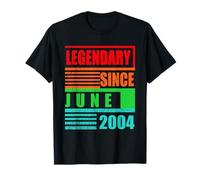 22e Anniversaire légendaire Depuis Juin 2004 Citation d'anniversaire T-Shirt