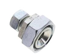 22L & 42L Acier zingue Raccord de coupe droit avec pivot 160 bar Joint torique NBR Cône ISO 8434-1