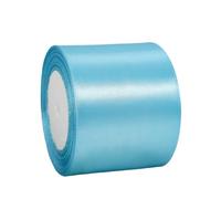 22m Ruban de Satin Bleu Azur Gros 100mm,Ruban Satin Ruban Cadeau Emballage,Ruban Bouquet Mariage,Ruban Tissu pour Couture,Nœuds,Noel,Artisanat,Voitures,Gâteau,l'artisanat de Décoration de la Maison