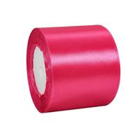 22m Ruban de Satin Fuchsia Gros 75mm,Ruban Satin Ruban Cadeau Emballage,Ruban Bouquet Mariage,Ruban Tissu pour Couture,Nœuds,Noel,Artisanat,Voitures,Gâteau,l'artisanat de Décoration de la Maison