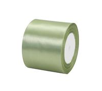 22m Ruban de Satin Vert Sauge Gros 75mm,Ruban Satin Ruban Cadeau Emballage,Ruban Bouquet Mariage,Ruban Tissu pour Couture,Nœuds,Noel,Artisanat,Voitures,Gâteau,l'artisanat de Décoration de la Maison