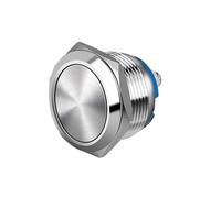 22MM 1NO High Flat Head Momentary Reset Metal Push Button Switch Screw Terminal Car Engine Doorbell Power Switch NWPNLXEA(Flat)