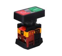 22mm/25mm/30mm APBB-22/AS22/PPBB-30 on/Off Start Stop Push Button Switch 10A/660V Self-Reset/Momentary Light Switch(Black,110V)