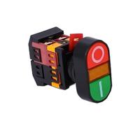 22mm/25mm/30mm APBB-22/AS22/PPBB-30 on/Off Start Stop Push Button Switch 10A/660V Self-reset/Momentary Light Switch(Blue,12 V)