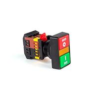 22mm/25mm/30mm APBB-22/AS22/PPBB-30 on/Off Start Stop Push Button Switch 10A/660V Self-Reset/Momentary Light Switch (Color : PPBB-30, Size : 110V)