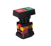 22mm/25mm/30mm APBB-22/AS22/PPBB-30 on/Off Start Stop Push Button Switch 10A/660V Self-reset/Momentary Light Switch(Beige,110 V)