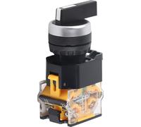 22mm 3 Position Auto Reset Selector Rotary Switch Long Handle LA38?20BX33