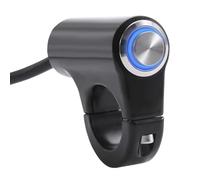22mm 7/8'' 1 Interrupteur De Guidon De Moto Bouton-poussoir Marche/arrêt Pièce De Réglage Pour Vélo Et Moto Pièces Universelles Contacteur d'Allumage(Blue)