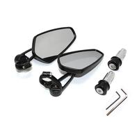 22mm 7/8" Bar End Rear Mirrors Motorcycle Accessories Motorbike Scooters Rearview Mirror Side View Mirrors Moto,Wider Vision