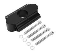22mm 7/8 Pouce Guidon Riser Clamp 30mm Hauteur CNC en Alliage D'aluminium Moto Guidon Risers Compatible avec RM125 RM250 RMZ250 RMZ450 RMX450Z Vélos VTT pour Confortable (Noir)