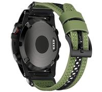 22mm Bracelet en cuir nylon Compatible avec Garmin Fenix 8 AMOLED 47mm/7/7 Pro/ 6/6 Pro/5/5 Plus/Instinct 3/Approach/Epix (Gen 2) Respirant | Sportif pour l'extérieur & quotidien Bracelet pour hommes