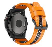 22mm Bracelet en cuir nylon Compatible avec Garmin Fenix 8 AMOLED 47mm/7/7 Pro/ 6/6 Pro/5/5 Plus/Instinct 3/Approach/Epix (Gen 2) Respirant | Sportif pour l'extérieur & quotidien Bracelet pour hommes