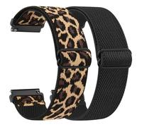 22mm Bracelet en nylon élastique pour Xiaomi Redmi Watch 5 Active/5 Lite/Watch S4 47mm/S4 Sport/Garmin Venu 3/Venu 2/Forerunner 255/265/Amazfit Bip 6/Bip 5/Balance 2/Balance/Cheetah Bracelet (APack)
