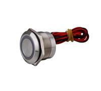 22MM Chamfer Surface Piezo Switch Self-Latching/Momentary with LED Ring Illuminate NWPNLXEA(12V Momentary)