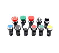 22mm economical LA38-11/206A button switch knob switch emergency stop switch normal open + normal close NWPNLXEA(Nero)