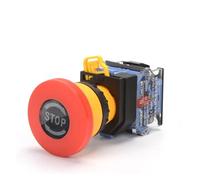 22mm emergency stop switch button mushroom head self-locking button LA38-11ZS / stop emergency power failure stop 1NO 1NO / 2NC NWPNLXEA(LA38A-11ZS stop,2NC)