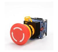 22mm emergency stop switch button mushroom head self-locking button LA38-11ZS / stop emergency power failure stop 1NO 1NO / 2NC NWPNLXEA(LA38A-11ZS,2NC)