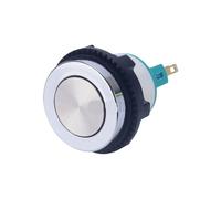 22mm Flat metal head palstic housing 1NONC Momentary Self-locking push button switch NWPNLXEA(9-30V(12V))