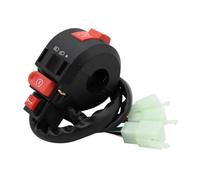 22mm Handlebar Start Stop Switch Compatible avec Motorcycle ATV Scooter Turn Light Horn Control pour 7/8" Bars