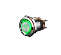 22mm High Current 15A Metal Button Reset Start Switch 12v24v220v Ring Lamp with Symbol NWPNLXEA(Socket)