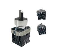 22mm Knob Rotary Switch 2/3 Position Latching Momentary Reset Selector XB2-BD21 BD23 BD25 BD33 BD45 BD53 1NO/2NO/1NO1NC NWPNLXEA(XB2-BD41,20pcs)