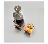 22mm LA38-11Y2/LA38-20Y3 2/3 Position with Key Knob Switch Self-locking/Self-reset Select Button Switch 10A/440V Rotary Switch NWPNLXEA(2D,Self-locking)
