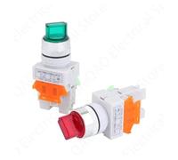 22mm led light selector switch 2/3 position 12V 24V 220V 380V ON/OFF lock push button switch Y090-11XD/2 LAY37-20XD/3 NWPNLXEA(Green,2 POSITION_1NO 1NC_24V)