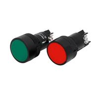 22mm Momentary Self-rest Slef-return Push Button Switch Red Green Blue Yellow Black White NO + NC XB2-EA142 XB2-EA145 XB2-EA155 NWPNLXEA(Blau)