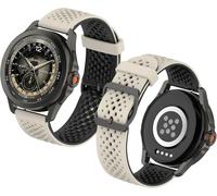 22mm Nylon Bracelet Pour Xiaomi Watch S4 Sport/Watch S3/ Watch 2/2 Pro/Watch S2/ Redmi Watch 5 Active/ 5 Lite Pour Amazfit Balance/Bip 5 Pour Garmin Venu 3/2 - Bicolore Noir Et Gri[Bra571767]