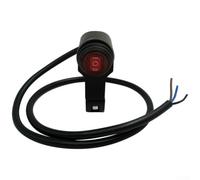 22mm ON-OFF-ON Motorcycle Power Switch Black Aluminum | One-in-two-out pour design, efficient power distribution, reliable switching, fits handlebars, easy install