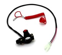 22mm Pour Coupe-circuit D'urgence Avec Cordon D'attache Pour Moto VTT 49CC Pour Mini-moto Tout-terrain Quad Pièces Et Accessoires Démarrage Moto Interrupteur