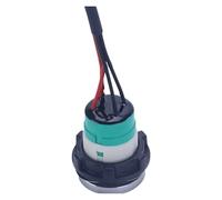22mm Power Switch Flat Round Head 1NO Housing Momentary Self-locking LED Push Button Switch with Wire NWPNLXEA(RED LED_3-9V(5V))