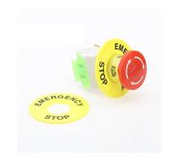 22mm red mushroom head emergency stop button switch XB2 LAY37 NO/NC alarm button switch NWPNLXEA(LAY37-11ZS NONC)