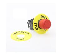 22mm red mushroom head emergency stop button switch XB2 LAY37 NO/NC alarm button switch NWPNLXEA(XB2-442 NC)