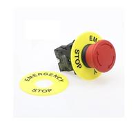 22mm red mushroom head emergency stop button switch XB2 LAY37 NO/NC alarm button switch NWPNLXEA(XB2-542 NC)