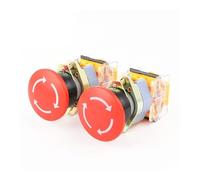 22mm Red Sign Emergency E-Stop Push Button Self Locking Knob Switch LA39-11ZS NWPNLXEA
