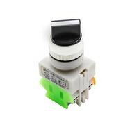 22MM Rotary Switch Knob Button 22mm 4 Screws Terminals 2 Way Small Size 2 Position ON-OFF LAY7 LAY37 1NO1NC 10A 660V Latching NWPNLXEA